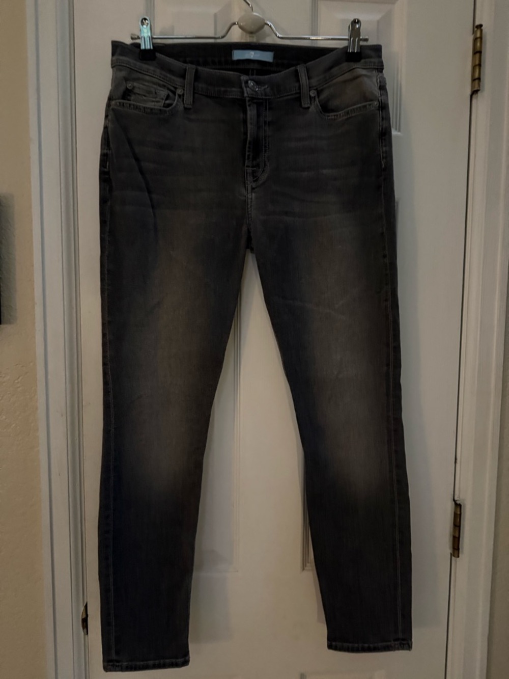 7 For All Mankind Women’s Skinny Jeans - Gray Wash